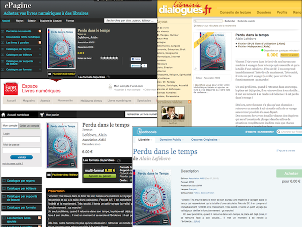 "Perdu dans le temps" tome 1 disponible au format Epub et mobipocket sur de nombreuses librairies en ligne...