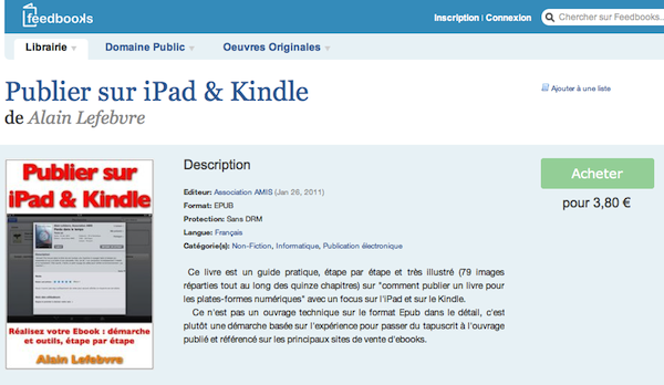 publier sur ipad & kindle