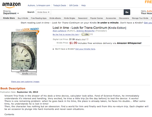 Lost in Time, T1 on amazon.com